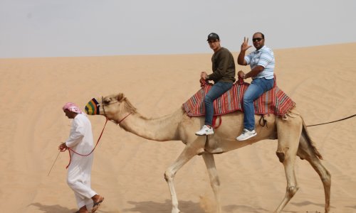 Enjoyable Times spent by AAU students at Abu Dhabi Desert