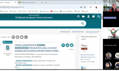 Workshop on ProQuest AI Research Assistant